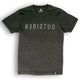 Outsider Backwards Short Sleeve T-shirt Black Logo Men's T-Shirt Flatlay